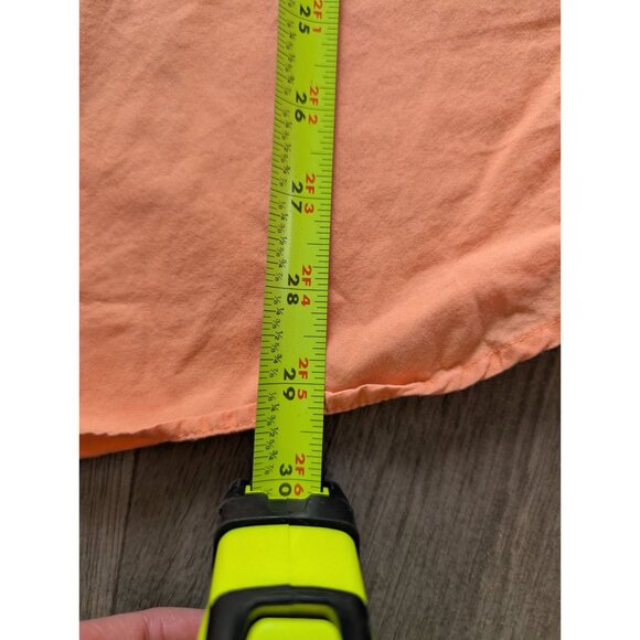 Columbia Mens XL PFG Peach Long Sleeve Fishing Shirt Vented Back 100% Cotton - Picture 8 of 9